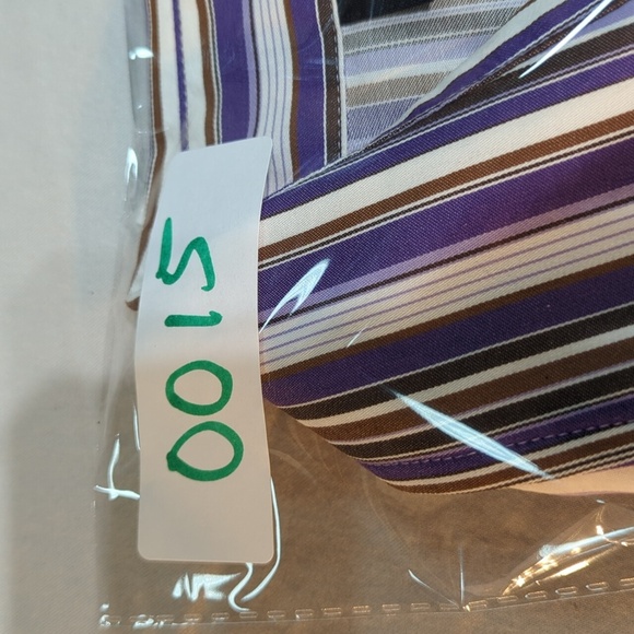 Jones New York Purple and Brown Casual Button Down Shirt - Picture 12 of 12